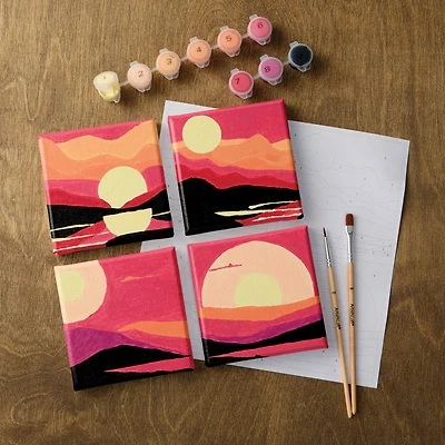 Sunsets Paint-by-Number Gallery Mini Kit by Artist's Loft®