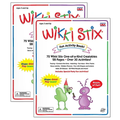 Wikki Stix® Fun Activity Book, Pack of 2