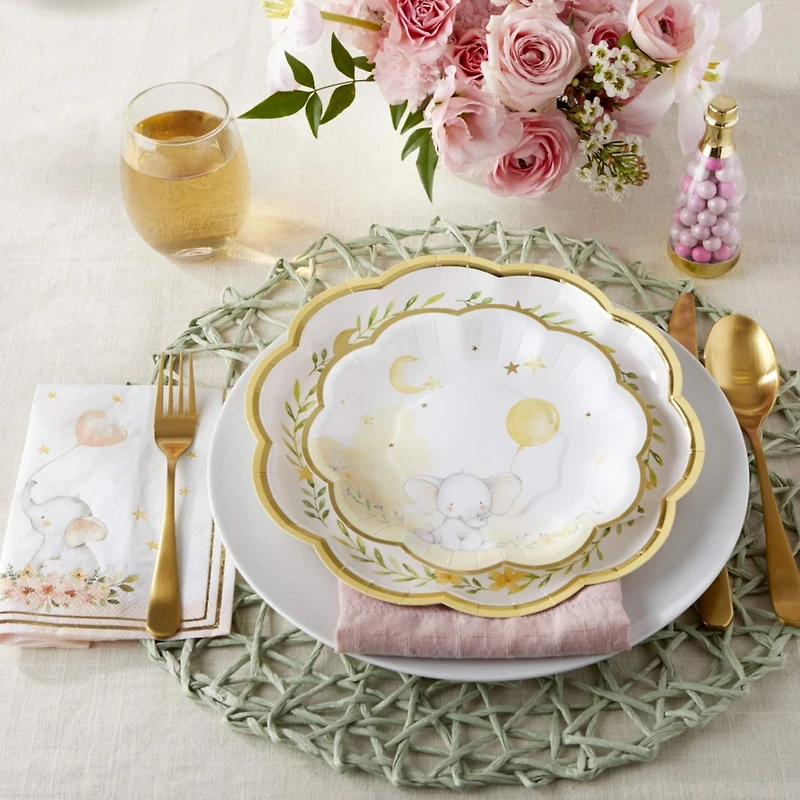 Kate Aspen® 7'' Elephant Baby Shower Premium Paper Plates, 16ct.