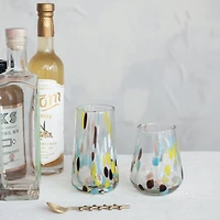 Hello Honey® 13oz. Blown Confetti Drinking Glasses, 6ct.