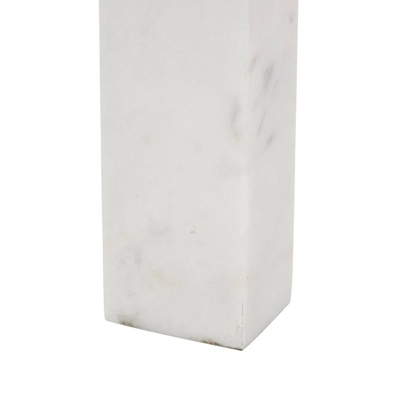 White Abstract Square Arch Marble Sculpture Set