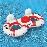 Swimline 88" Super Chill Swimming Pool Duo Inner Tube with Cooler