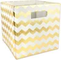 DII® 11" Chevron Stripes Polyester Storage Cube