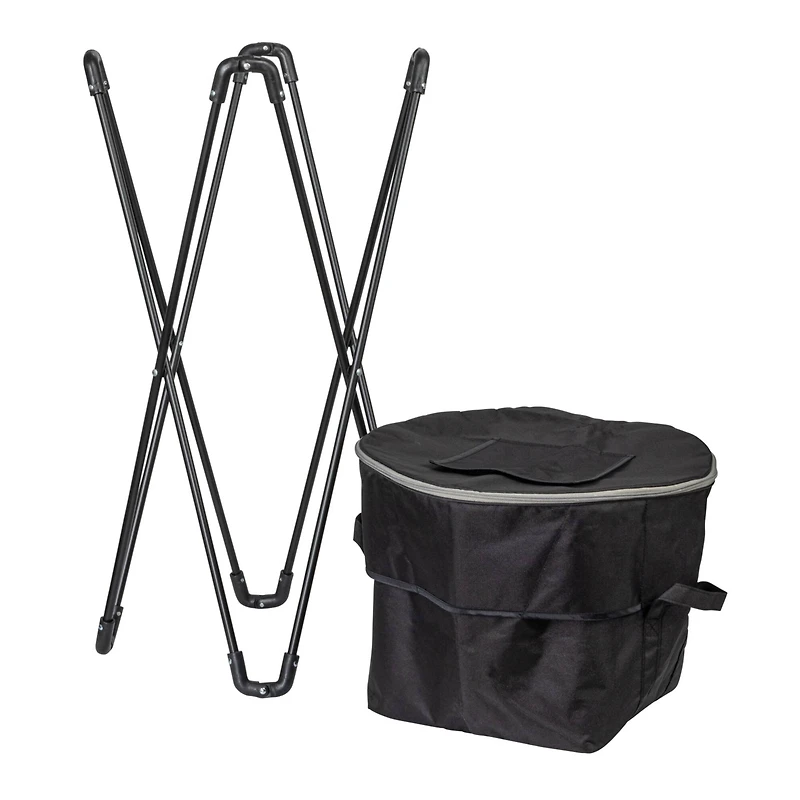 Household Essentials 2.75ft. Black Thermal Standing Cooler with Travel Bag