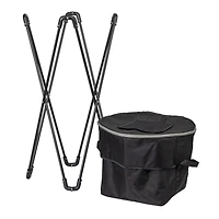 Household Essentials 2.75ft. Black Thermal Standing Cooler with Travel Bag