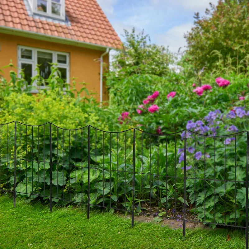 NEX™ 24" Black Lower Arc Garden Fence, 10ct.