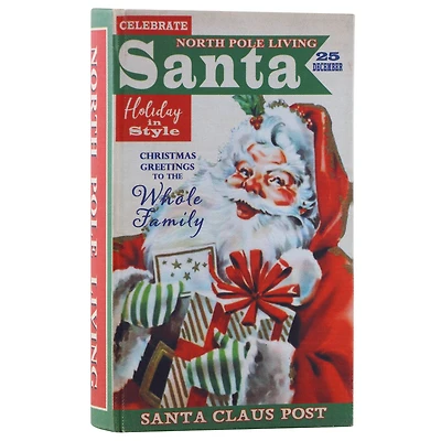 8" Santa Vintage Storage Box