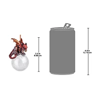 Design Toscano The Pensive Percher Dragon 2018 Collectible Holiday Ornaments, 3ct.