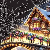 Brea Reese™ 6" x 8" Christmas Village Scratch Art Paper Pad