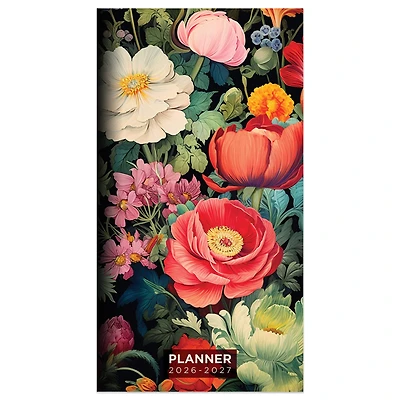 2026-2027 Vintage Blooms Small Monthly Pocket Planner