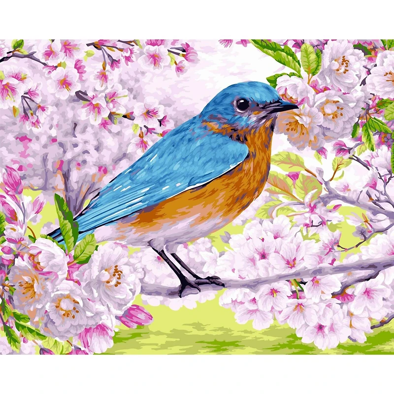 Crafting Spark Blooming Flowers Painting by Numbers Kit