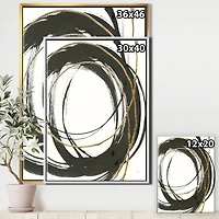 Designart - Gold Glamour Circle III