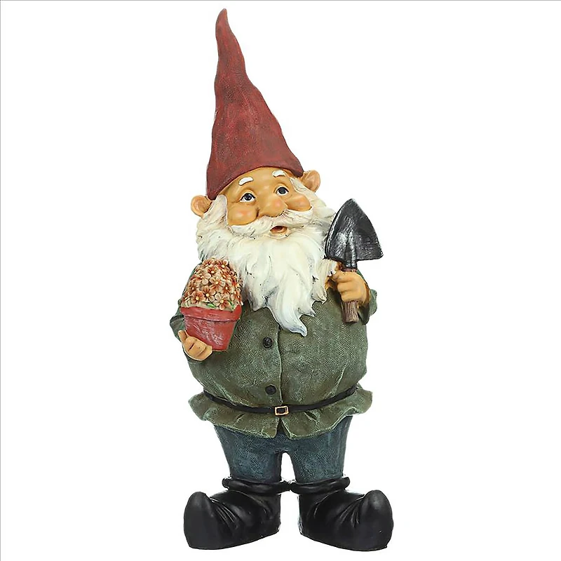 Design Toscano 17" Dagobert with Gifts Garden Gnome Statue