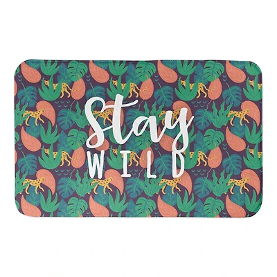 Cheetah Tropical Bath Mat