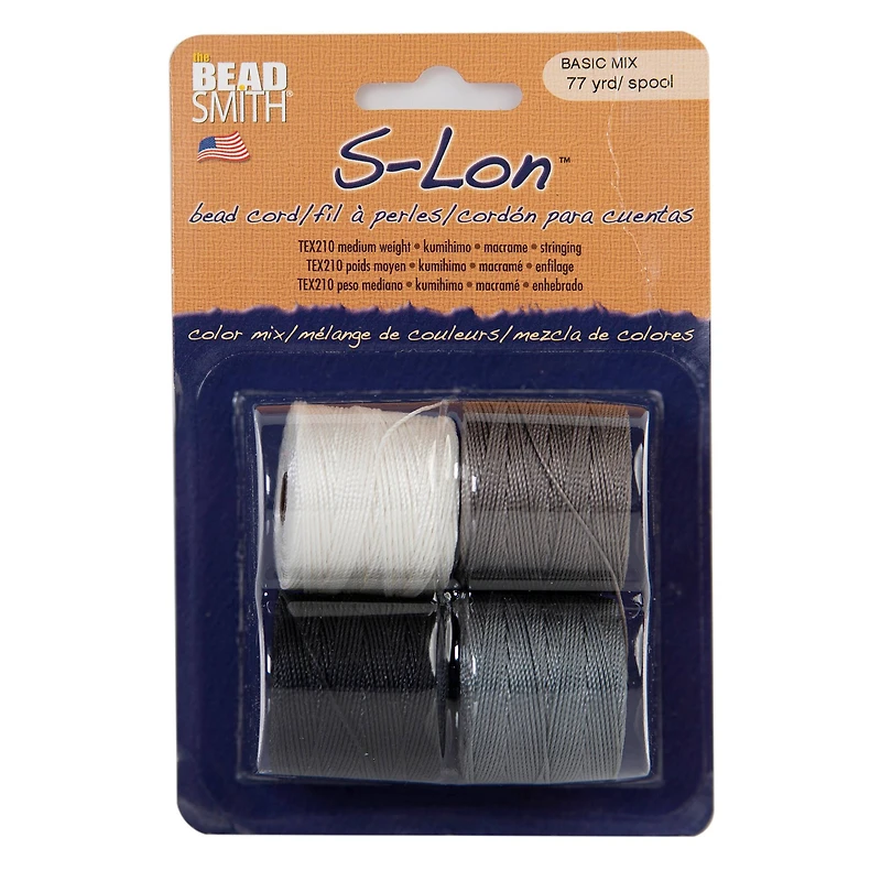 The Beadsmith® S-Lon™ 0.5mm Basic Bead Cord Mix