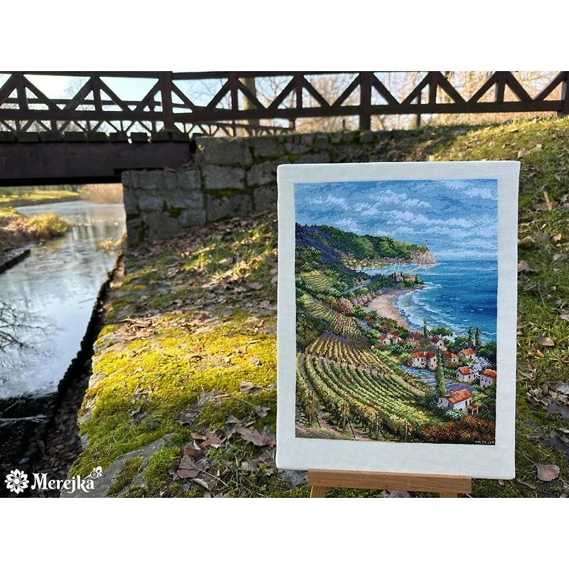 Merejka Coastline View Counted Cross Stitch Kit