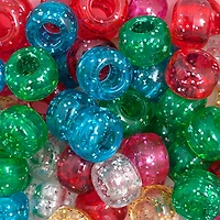 John Bead 9mm Sparkle Pony Beads, 1,000ct