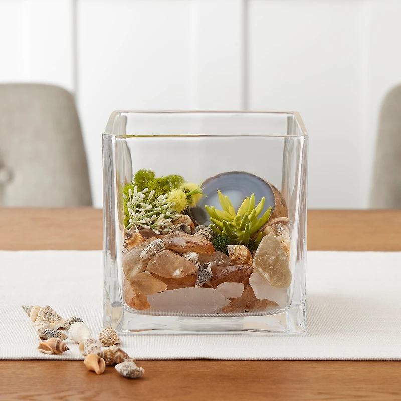 6" Square Glass Vase by Ashland®