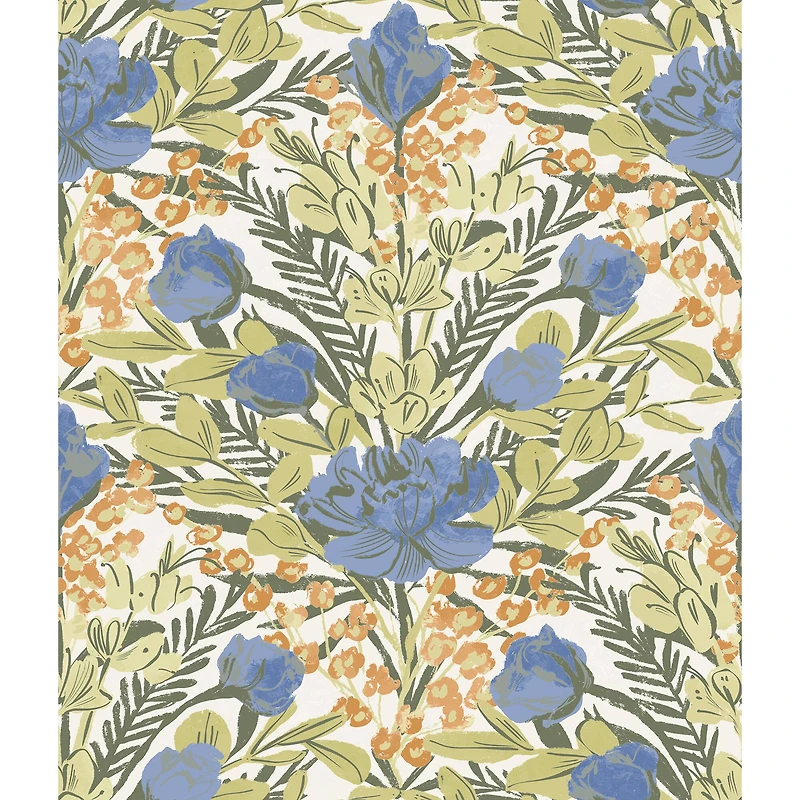 NuWallpaper By Dylan M Moody June Blooms Peel & Stick Wallpaper