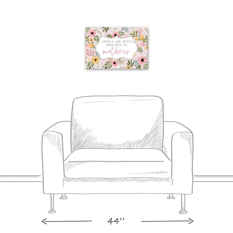 Mothers are Angels Canvas Wall Art