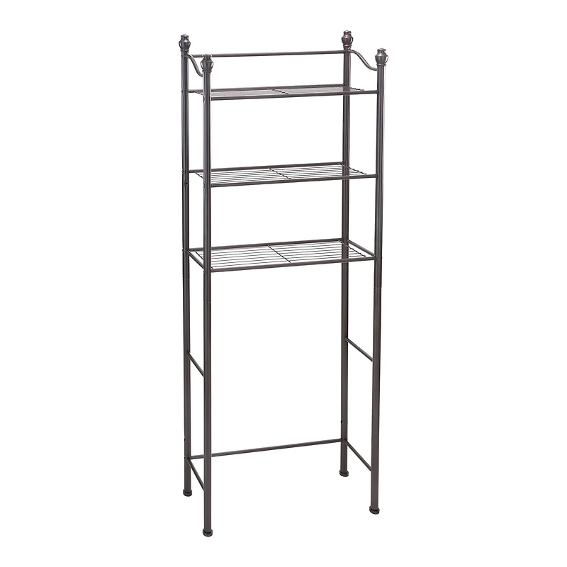 Organize It All Belgium Bronze 3-Tier Over the Toilet Space Saver