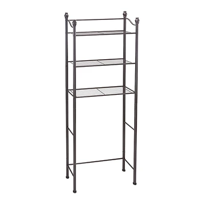 Organize It All Belgium Bronze 3-Tier Over the Toilet Space Saver