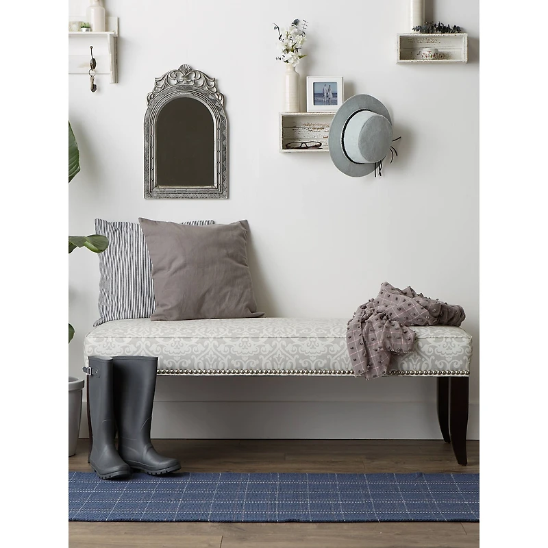 DII® Variegated Plaid Recycled Yarn Floor Runner