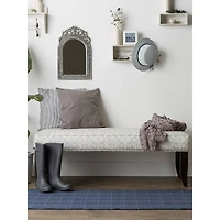 DII® Variegated Plaid Recycled Yarn Floor Runner