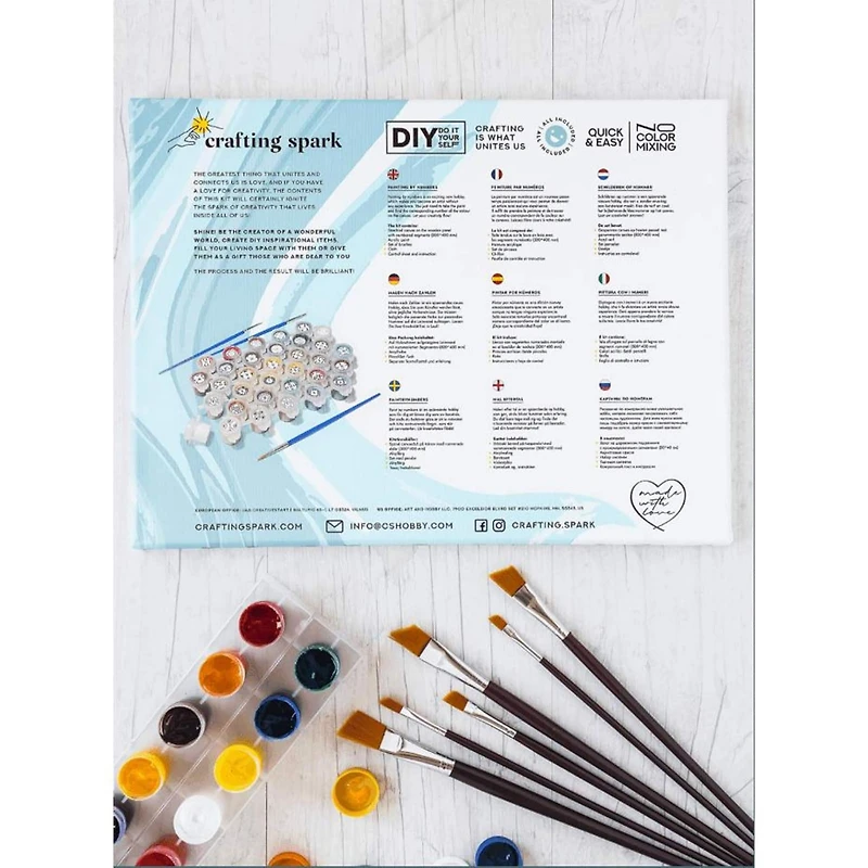 Crafting Spark With Love Painting by Numbers Kit