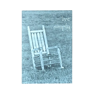 Lela & Ollie Live Simply Plaque with Easel