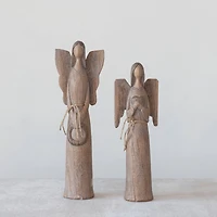 Hello Honey® 13.75" Brown Angel with Heart Decoration