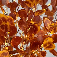 7ft. Pre-Lit Grand Autumn Eucalyptus Artificial Fall Tree with 420 Warm White LED Lights