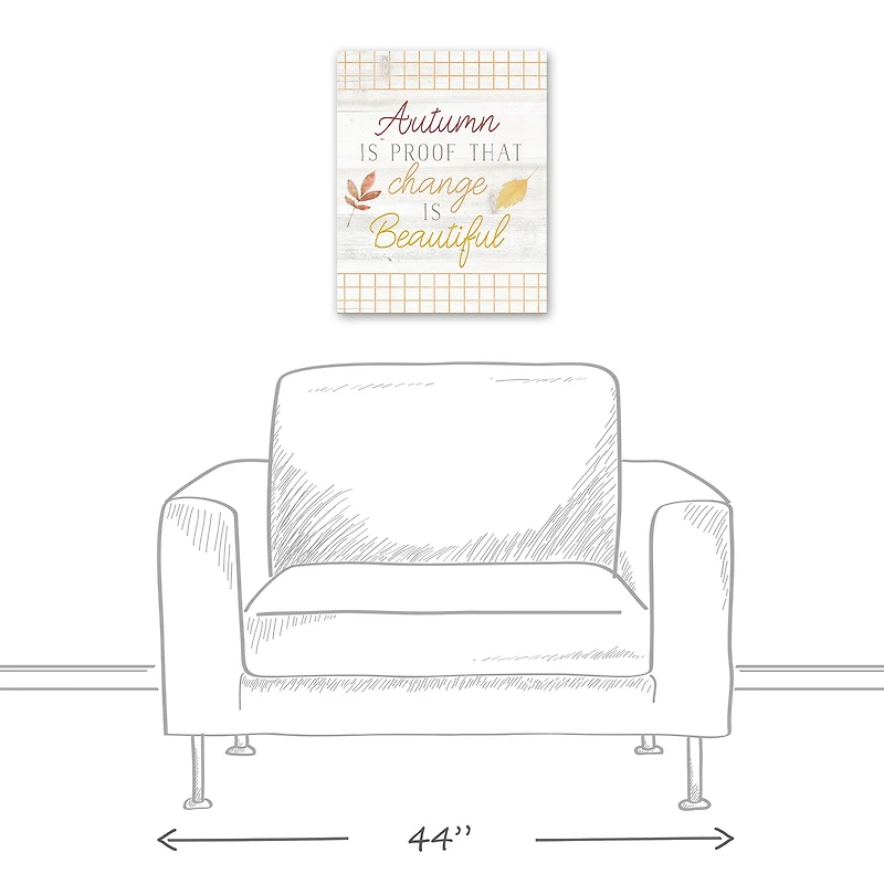 Change Is Beautiful Fall Canvas Wall Art