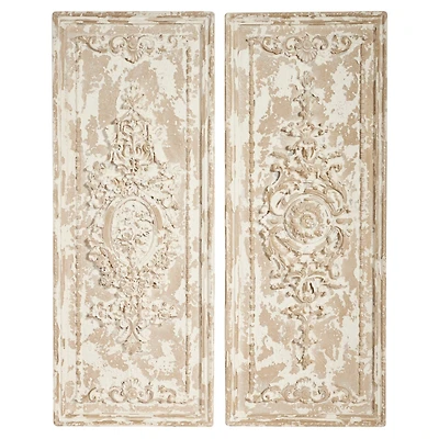 41" Beige Vintage Wall Decor Set