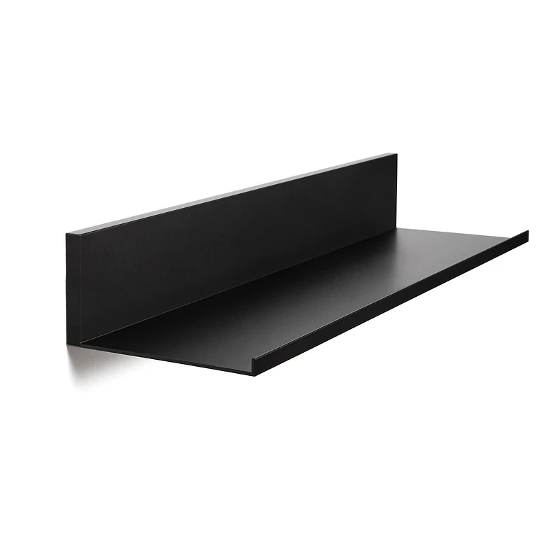 Hangz™ Black No Stud 4" Depth Floating Shelf