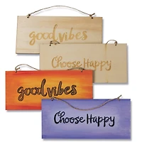 S&S Worldwide® Unfinished Positive Double Sided Wood Plaques, 6ct.