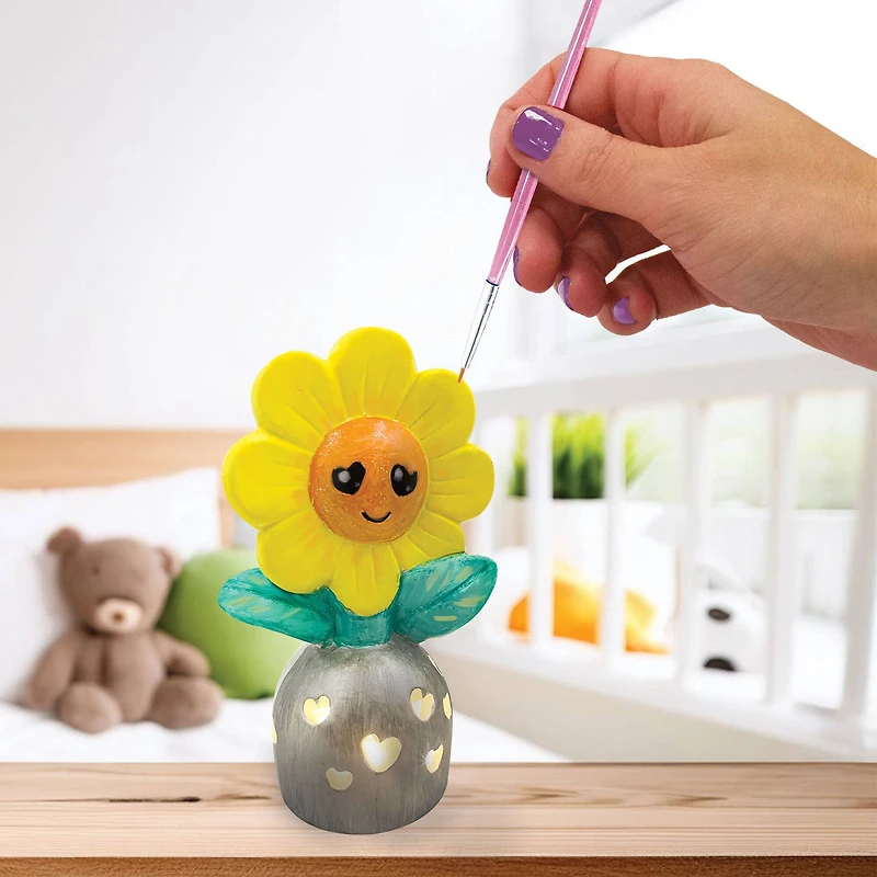 STMT™ True2U™ Paint Your Own Light-Up Flower Décor