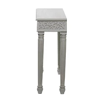 Grey Farmhouse Mango Wood Console Table, 30" x 36"