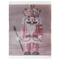 8" x 10" Pink Nutcracker Diamond Art Kit with Frame by Make Market®