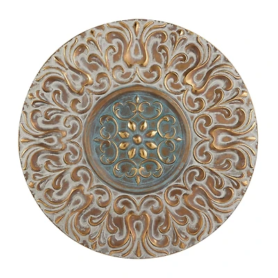 32" Gold Eclectic Ornamental Wall Décor
