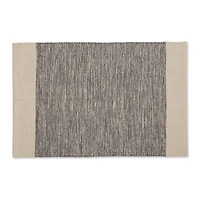 DII® Gray Variegated Border Hand-Loomed Rug, 2ft. x 3ft.