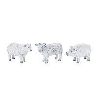 Distressed Farm Animal Figurine Set