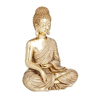 Gold Polystone Traditional Sculpture, 11" x 9" x 6"