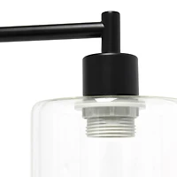 Lalia Home Iron Desk Lamp with USB Port and Glass Shade