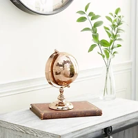 10" Rose Gold Aluminum Traditional Globe