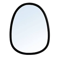 Hello Honey® 11.25" x 14.75" Black Matte Elegance Wall Mirror