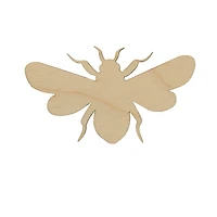 Essentials by Leisure Arts Flat Wood Bee, 24ct.