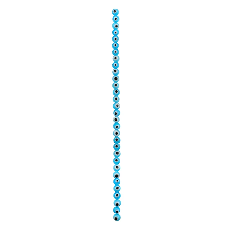 Light Blue Glass Round Beads by Bead Landing