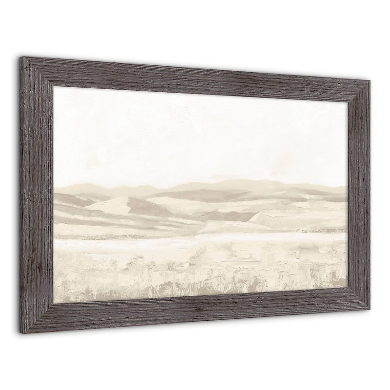 Soft Creamy Landscape Western Framed Print