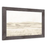 Soft Creamy Landscape Western Framed Print